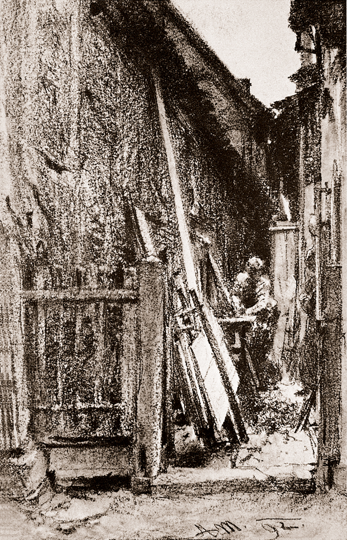  Adolpyh Von Menzel —— 木工作坊